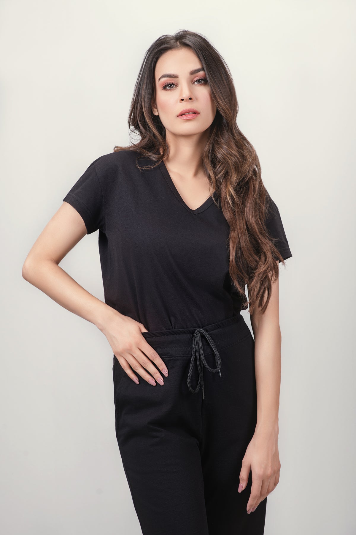 Sleepwear V Neck Tee