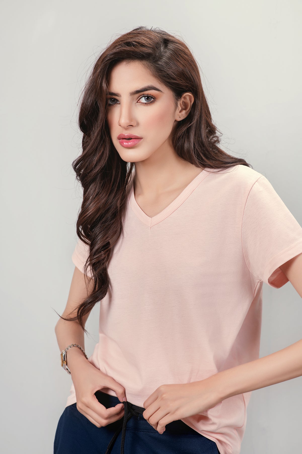 Sleepwear V Neck Tee